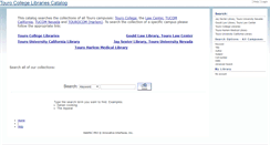 Desktop Screenshot of library.tourolaw.edu