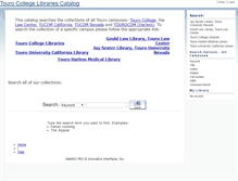 Tablet Screenshot of library.tourolaw.edu